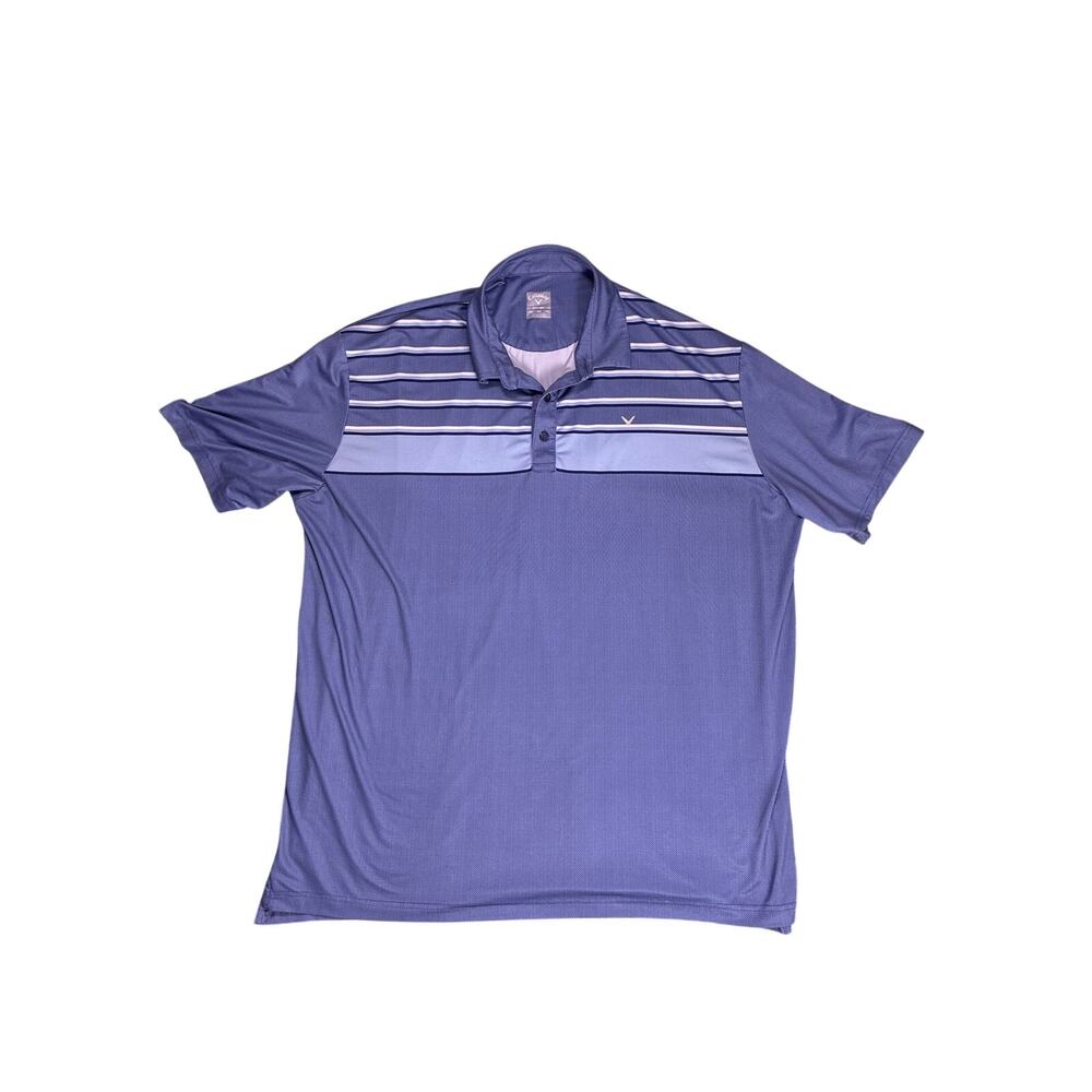 Callaway Opti-Dri Golf Performance Polo Shirt Blue 2XL Men’s  Athletic